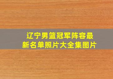 辽宁男篮冠军阵容最新名单照片大全集图片