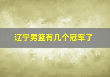 辽宁男篮有几个冠军了