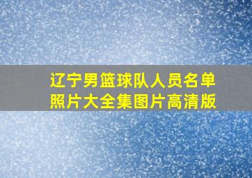 辽宁男篮球队人员名单照片大全集图片高清版