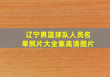 辽宁男篮球队人员名单照片大全集高清图片