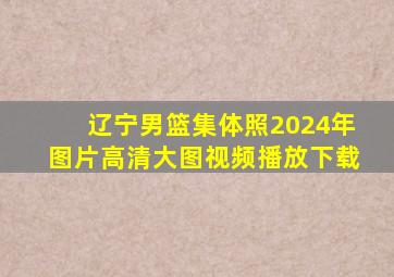 辽宁男篮集体照2024年图片高清大图视频播放下载