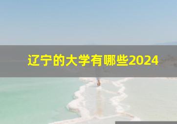 辽宁的大学有哪些2024