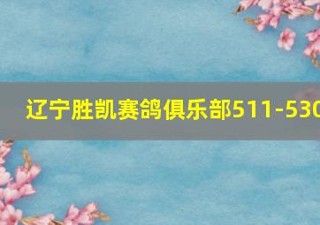 辽宁胜凯赛鸽俱乐部511-530