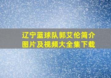 辽宁蓝球队郭艾伦简介图片及视频大全集下载