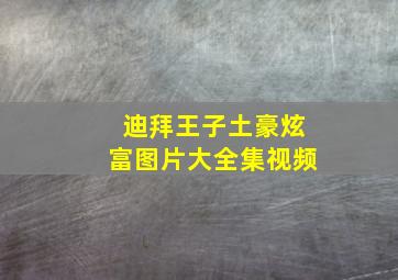 迪拜王子土豪炫富图片大全集视频