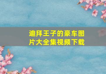 迪拜王子的豪车图片大全集视频下载