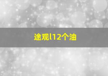 途观l12个油