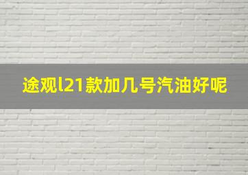 途观l21款加几号汽油好呢