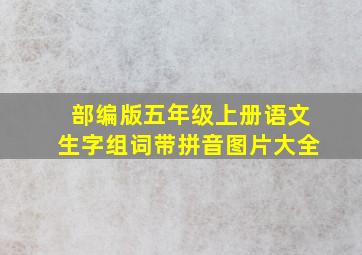 部编版五年级上册语文生字组词带拼音图片大全