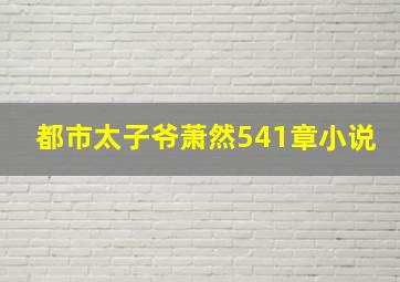 都市太子爷萧然541章小说