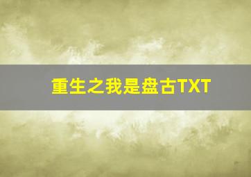 重生之我是盘古TXT