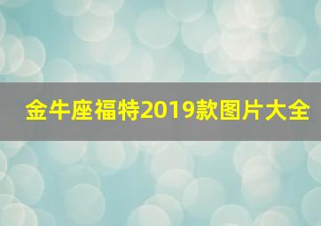 金牛座福特2019款图片大全