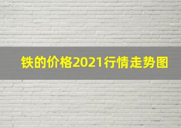 铁的价格2021行情走势图