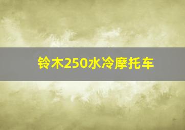 铃木250水冷摩托车