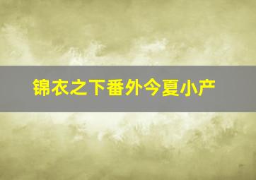 锦衣之下番外今夏小产