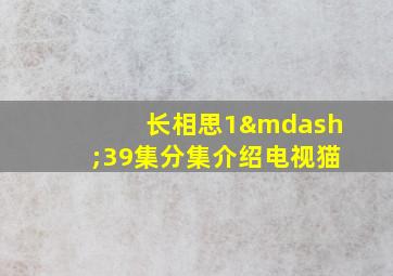 长相思1—39集分集介绍电视猫