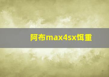 阿布max4sx饵重