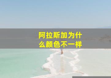 阿拉斯加为什么颜色不一样