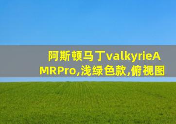 阿斯顿马丁valkyrieAMRPro,浅绿色款,俯视图