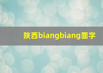 陕西biangbiang面字