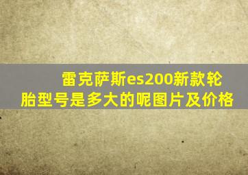 雷克萨斯es200新款轮胎型号是多大的呢图片及价格