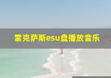 雷克萨斯esu盘播放音乐