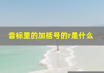 音标里的加括号的r是什么