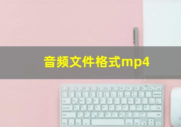 音频文件格式mp4