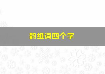 韵组词四个字