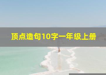 顶点造句10字一年级上册