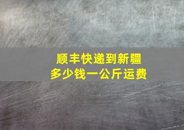 顺丰快递到新疆多少钱一公斤运费