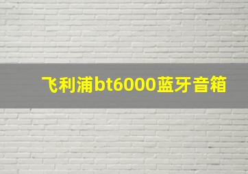 飞利浦bt6000蓝牙音箱