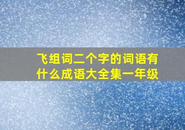 飞组词二个字的词语有什么成语大全集一年级