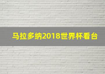 马拉多纳2018世界杯看台