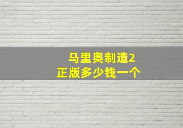 马里奥制造2正版多少钱一个