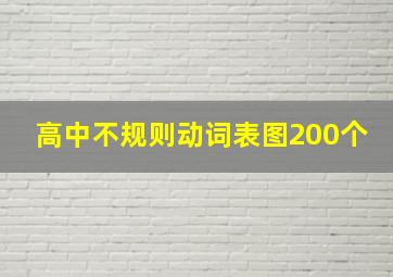 高中不规则动词表图200个