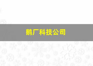 鹅厂科技公司