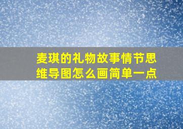 麦琪的礼物故事情节思维导图怎么画简单一点