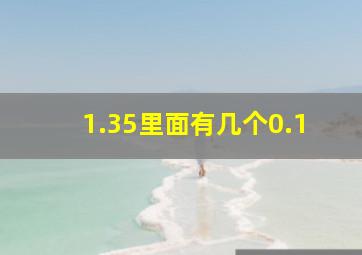 1.35里面有几个0.1