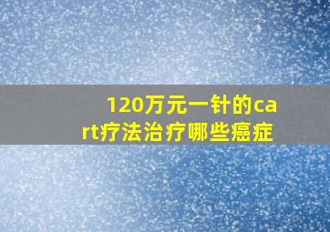 120万元一针的cart疗法治疗哪些癌症