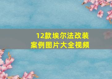 12款埃尔法改装案例图片大全视频