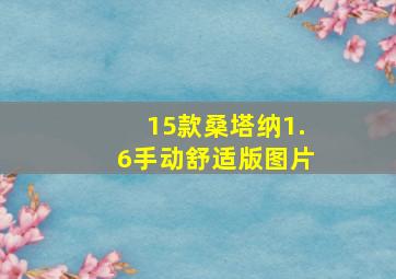 15款桑塔纳1.6手动舒适版图片