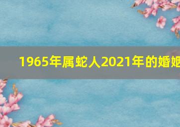 1965年属蛇人2021年的婚姻