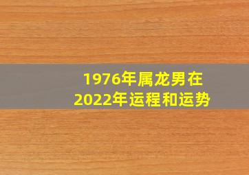 1976年属龙男在2022年运程和运势