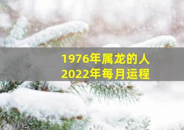 1976年属龙的人2022年每月运程