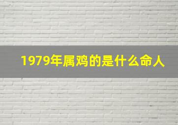 1979年属鸡的是什么命人