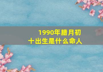 1990年腊月初十出生是什么命人