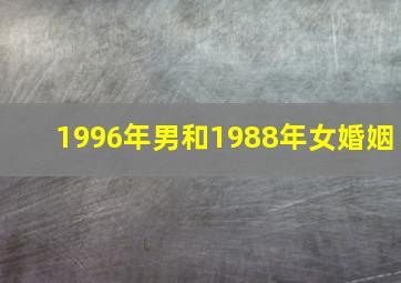 1996年男和1988年女婚姻