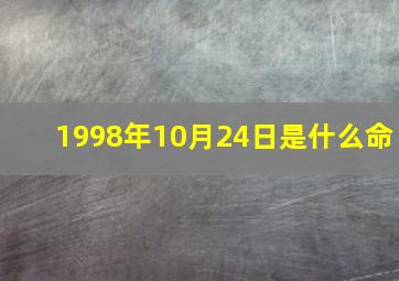 1998年10月24日是什么命