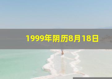 1999年阴历8月18日